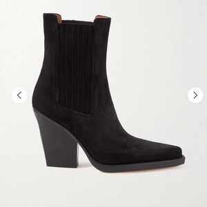 Paris Texas Dallas Suede Ankle Boots Black